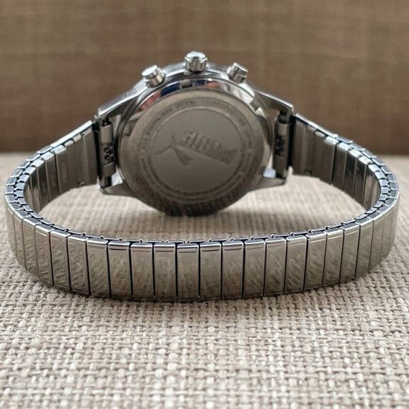 Puma Ladies Wrist Watch Multi Function Quartz analog Silver Tone Stretch Metal - Picture 7 of 10